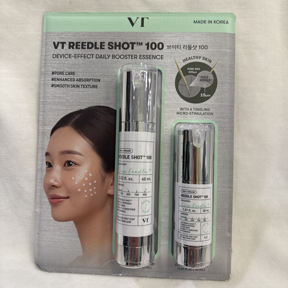 VT Cosmetics Cica Reedle Shot 100 2 Oz & 1 oz. AUTHENTIC, NEW, FRESH. Exp 2028
